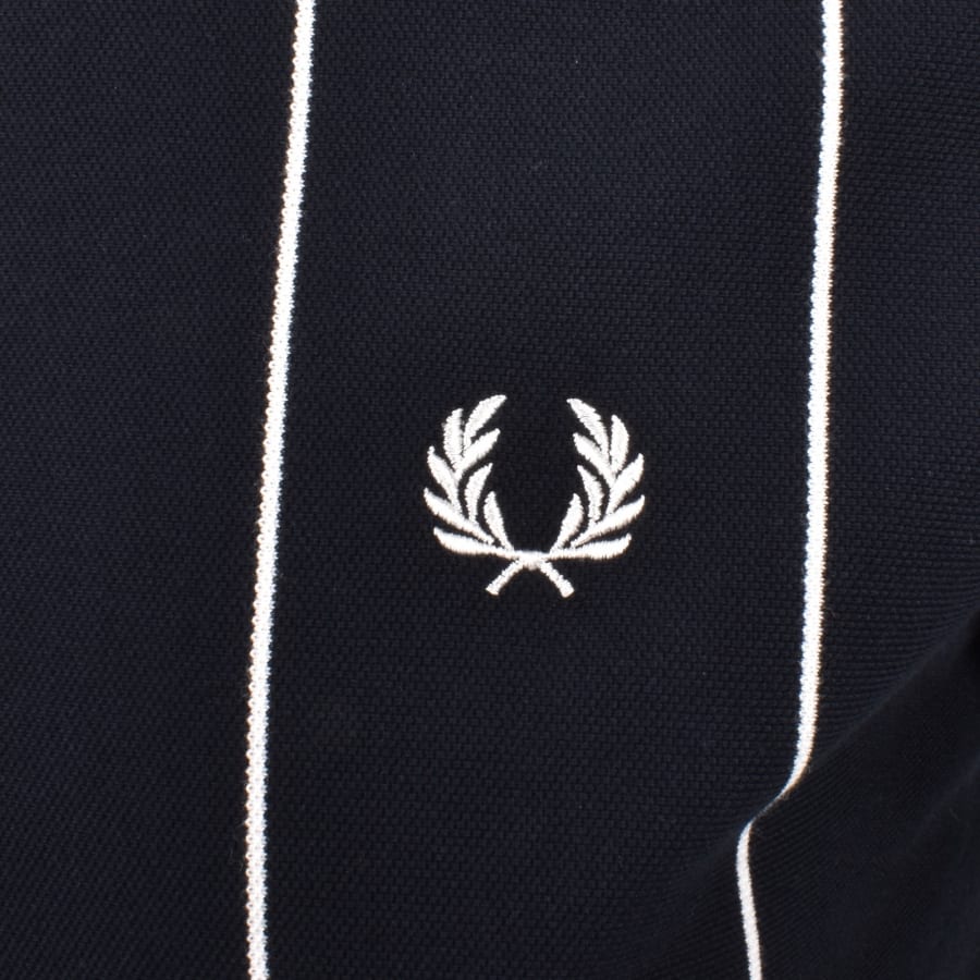 Fred Perry Pinstripe T Shirt Navy | Mainline Menswear United